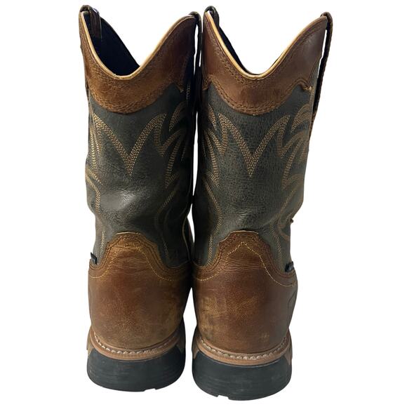 DAN POST MEN'S STORM TIDE WP Leather Western Work Boot DP56417 Brown 13 W - Picture 6 of 9